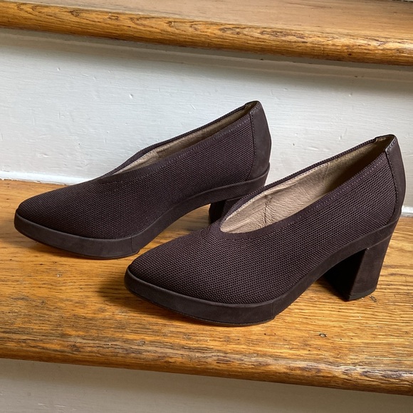 Eileen Fisher Signy Brown Knit Pumps 7 1/2Medium - Picture 2 of 10